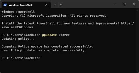 gpupdate results|gpupdate force ausführen.